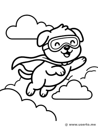 Misión Voladora del Cachorro Superhéroe