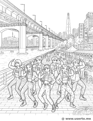 Grupo de baile callejero de Seúl