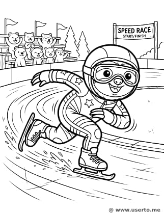 Speedy Sloth Skating Race