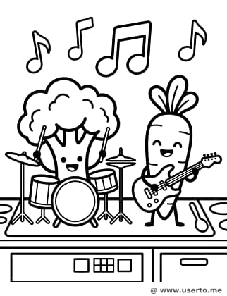 Dancing Veggie Rock Band