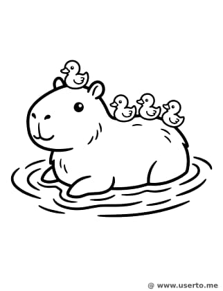A Capivara e o Trem de Patinhos