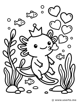 Royal Bubbling Axolotl