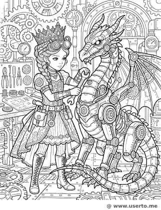 Steampunk Inventor Princess