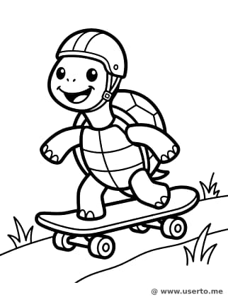 Schneller Skater-Schildkröte