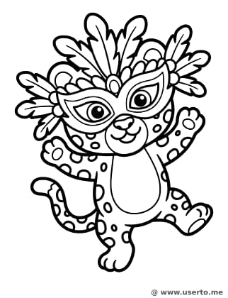 Cachorro de Jaguar de Carnaval