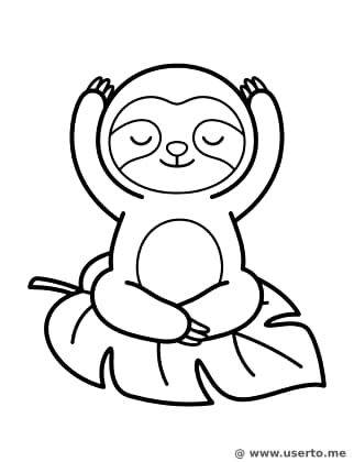 Yoga Sloth's Morning Stretch