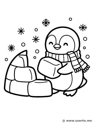 El iglú acogedor del Pingüino