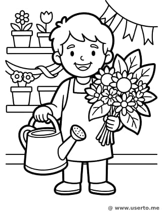 A Florista da Floricultura Ensolarada