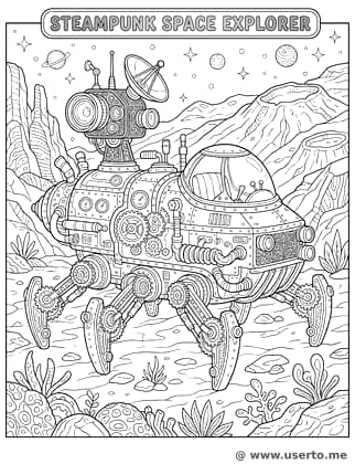 Steampunk Mars Explorer