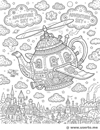 El vuelo del té a vapor