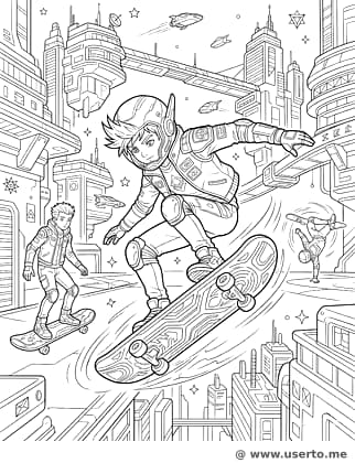 Galactic Hoverboard Stunt