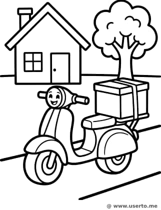 A Orgulhosa Scooter de Pizza