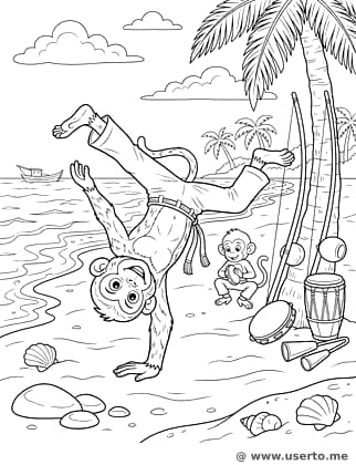 O chute de Capoeira do macaco