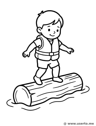 Brave Little Log Roller