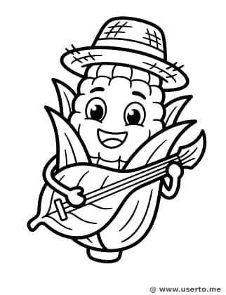 Espiga de Milho Tocando Banjo