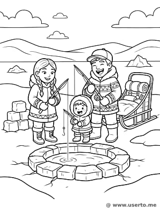 Pesca no Gelo com a Família!