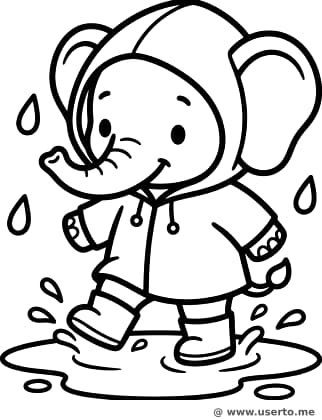 El Día de Lluvia del Elefantito