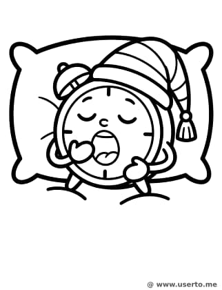 Reloj Despertador Somnoliento con Gorro de Dormir