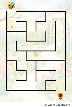 O voo da abelhinha pelo jardim