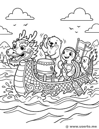 Underwater Dragon Boat Racing Team