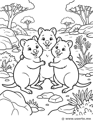 Selfie da Família Quokka