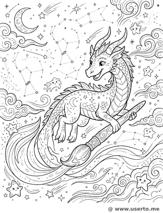 Aurora Dragon Guiding the Northern Lights