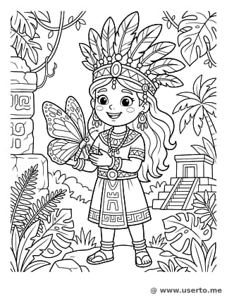 Princesa das Borboletas da Selva Maia
