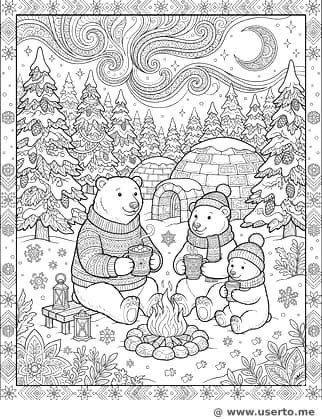 A Magia da Aurora na Noite de Inverno