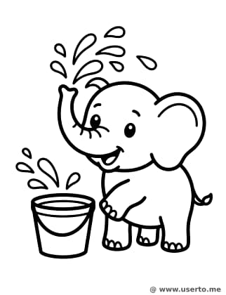 Songkran Splashy Elephant