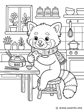 O Pãozinho Bao Quentinho do Panda Vermelho