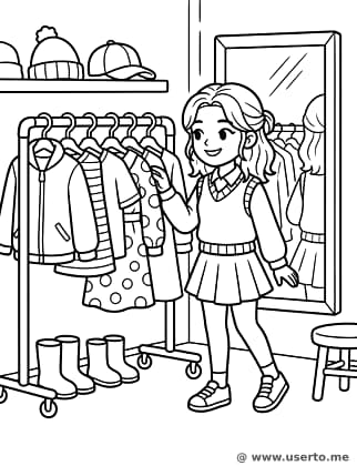 O closet de moda arco-íris da Estrela