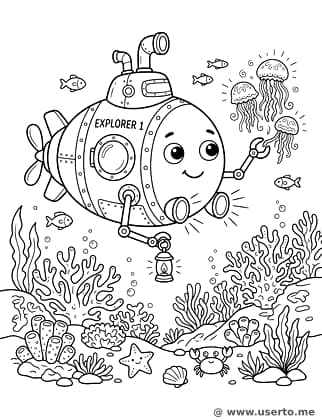 Submarino Explorador do Mar Profundo