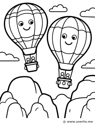 Glückliche Ballons über Kappadokien