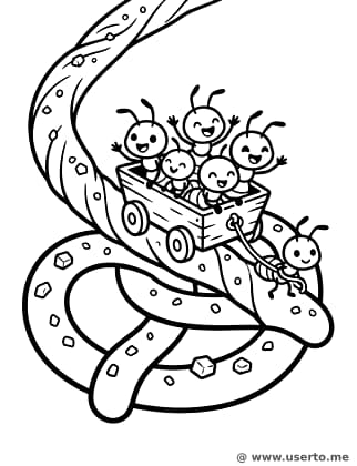 Giant Pretzel Rollercoaster
