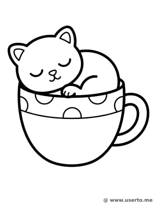 Kitten in a Teacup